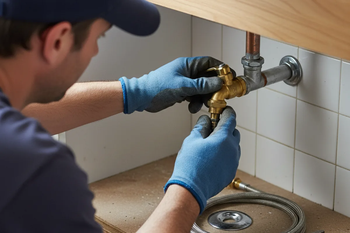 Shutoff valve and fitting work during Well Pump Repair in Paramus